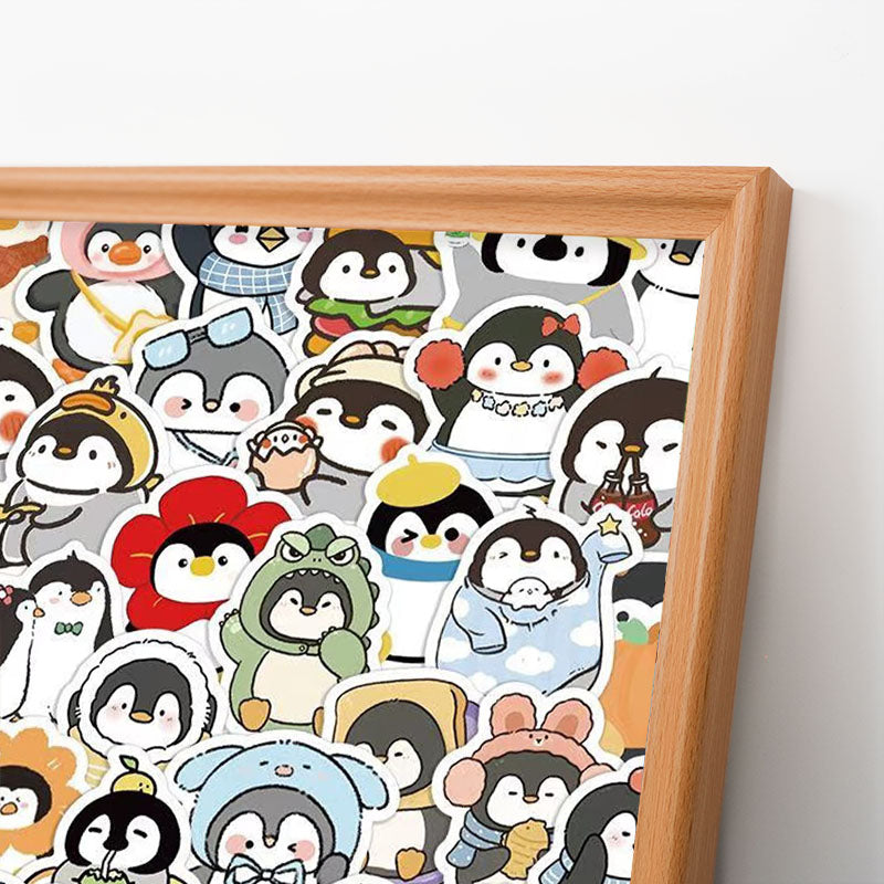 Lustige Pinguine – Ausmalpuzzle aus Holz