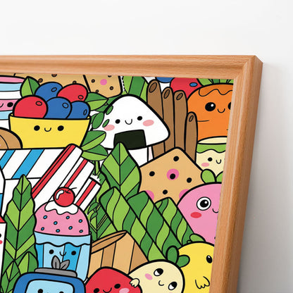Food Friends – Ausmalpuzzle aus Holz