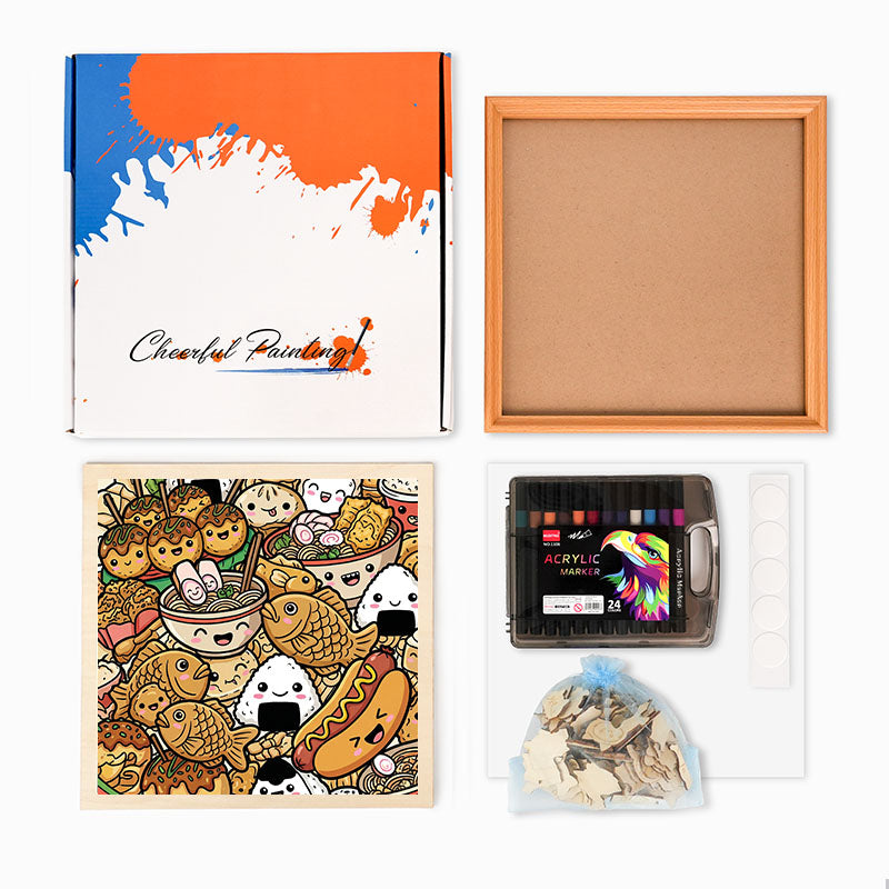 Happy Bites – Ausmalpuzzle aus Holz