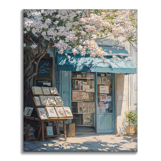 Blühende Kunstnische - Malen nach Zahlen