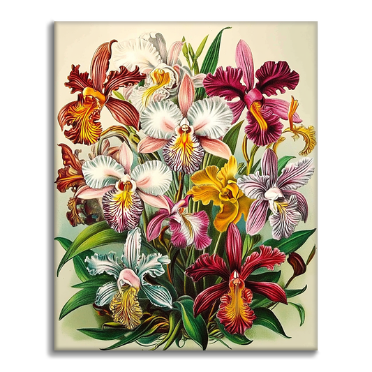 Königliche Orchideen - Malen nach Zahlen