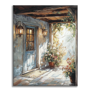 Gemütliche Veranda - Malen nach Zahlen