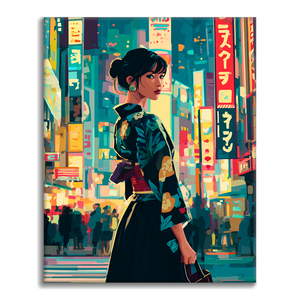 Tokyo Nights - Malen nach Zahlen