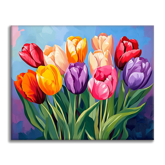 Tulpen - Malen nach Zahlen