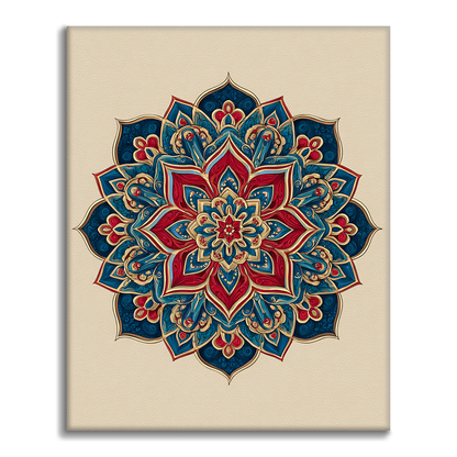 Zwillings-Mandala - Malen nach Zahlen