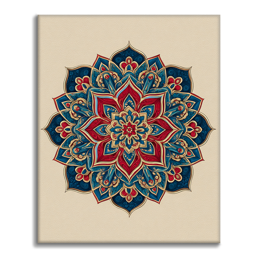 Zwillings-Mandala - Malen nach Zahlen
