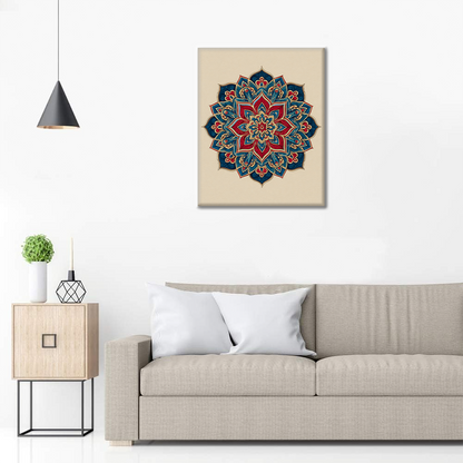 Zwillings-Mandala - Malen nach Zahlen