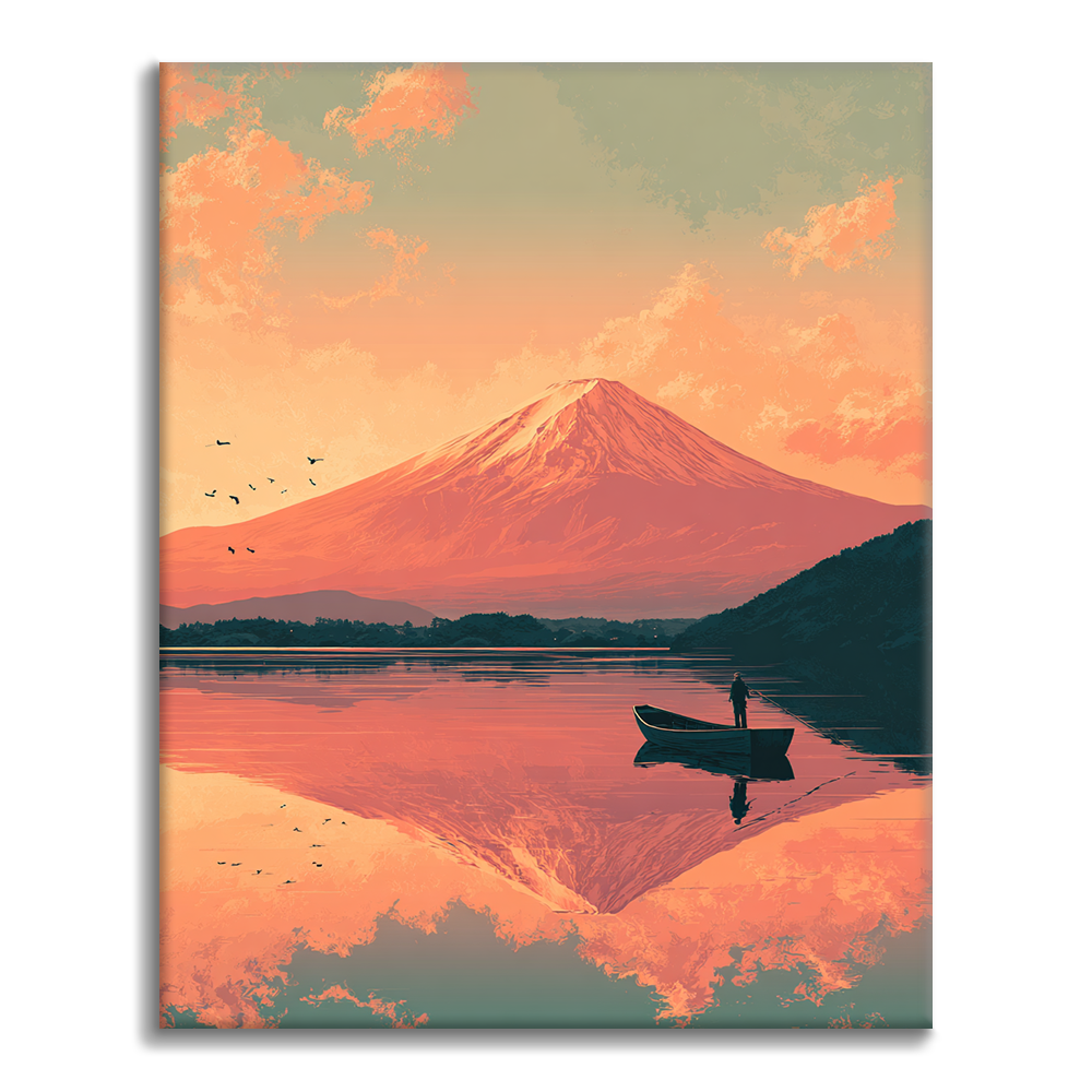 Fujisan Twilight - Malen nach Zahlen