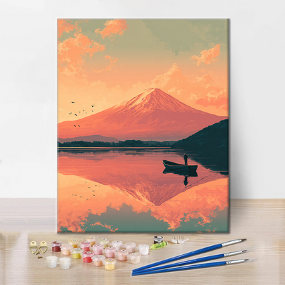 Fujisan Twilight - Malen nach Zahlen