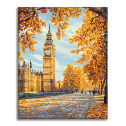 Goldenes London - Malen nach Zahlen