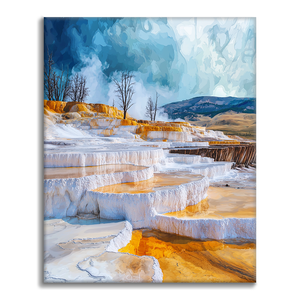 Mammoth Hot Springs Terraces – Malen nach Zahlen
