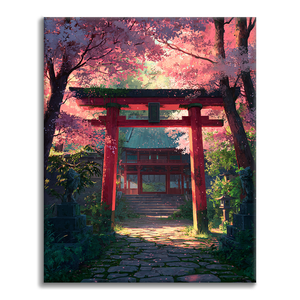 Mystisches Torii - Malen nach Zahlen