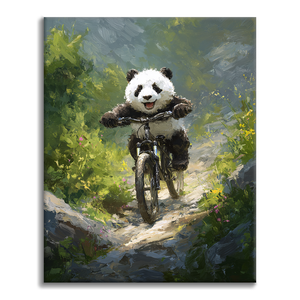 Panda Mountainbike - Malen nach Zahlen
