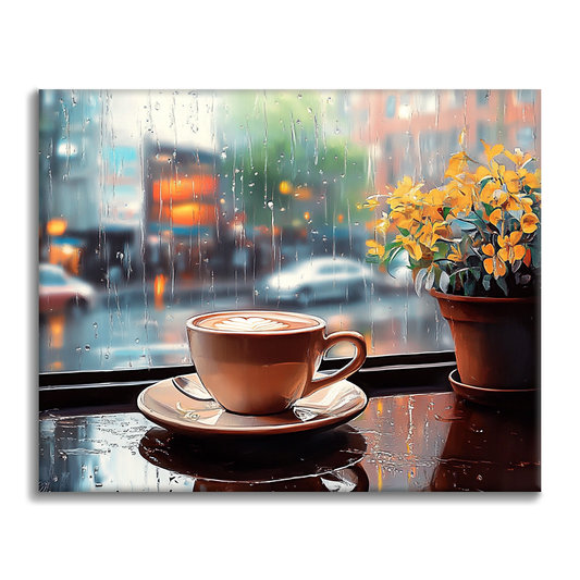 Rainy Coffee - Malen nach Zahlen
