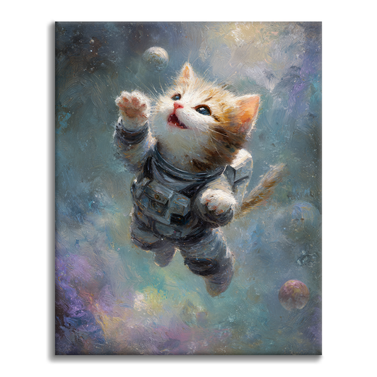 Space Kitty - Malen nach Zahlen