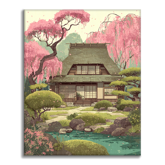 Frühling Kasuga Sakura - Malen nach Zahlen