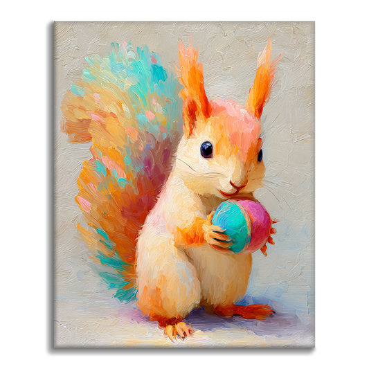 Puffy Squirrel - Malen nach Zahlen
