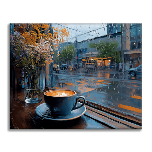 Rainy Day Café - Malen nach Zahlen