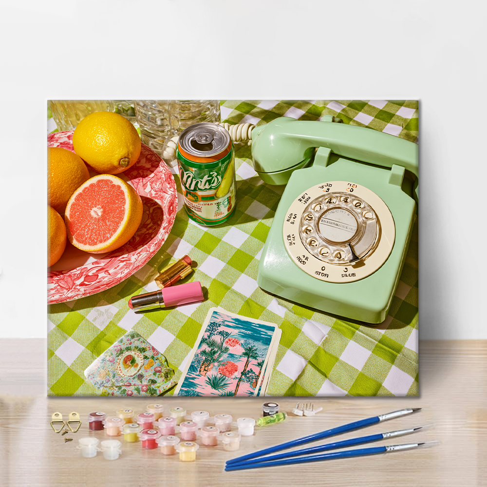 Retro-Telefon - Malen nach Zahlen