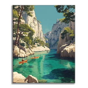 Calanques von Cassis - Malen nach Zahlen