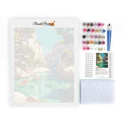 Calanques von Cassis - Malen nach Zahlen