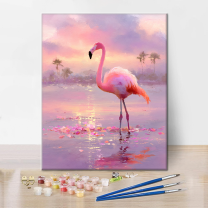 Twilight Flamingo - Malen nach Zahlen