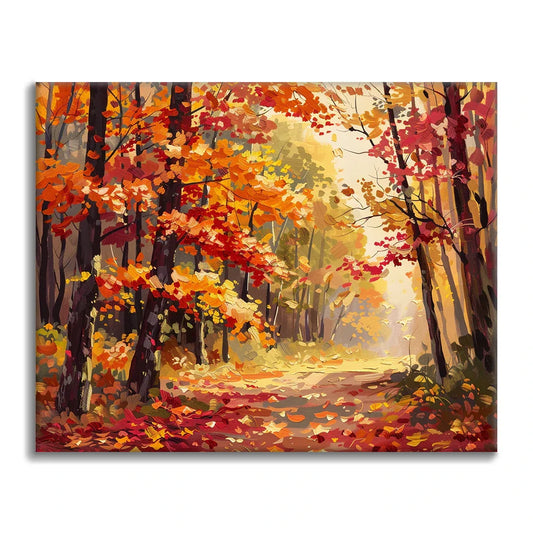 Herbstpfad - Malen nach Zahlen