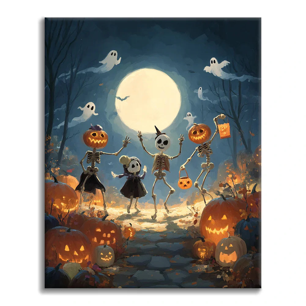 Halloween Ball - Malen nach Zahlen