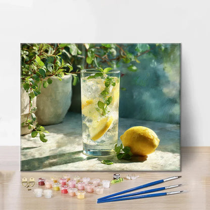Limonade - Malen nach Zahlen