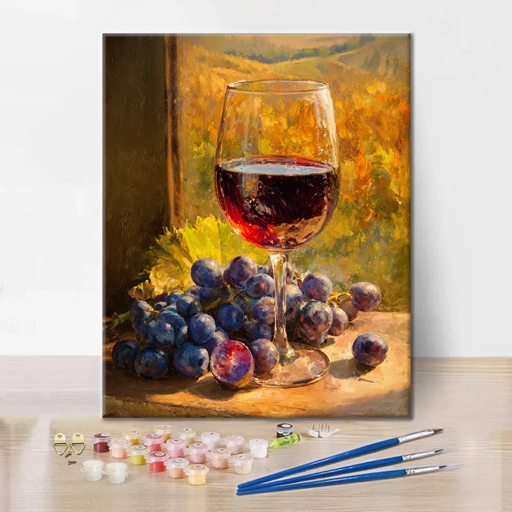Wein - Malen nach Zahlen