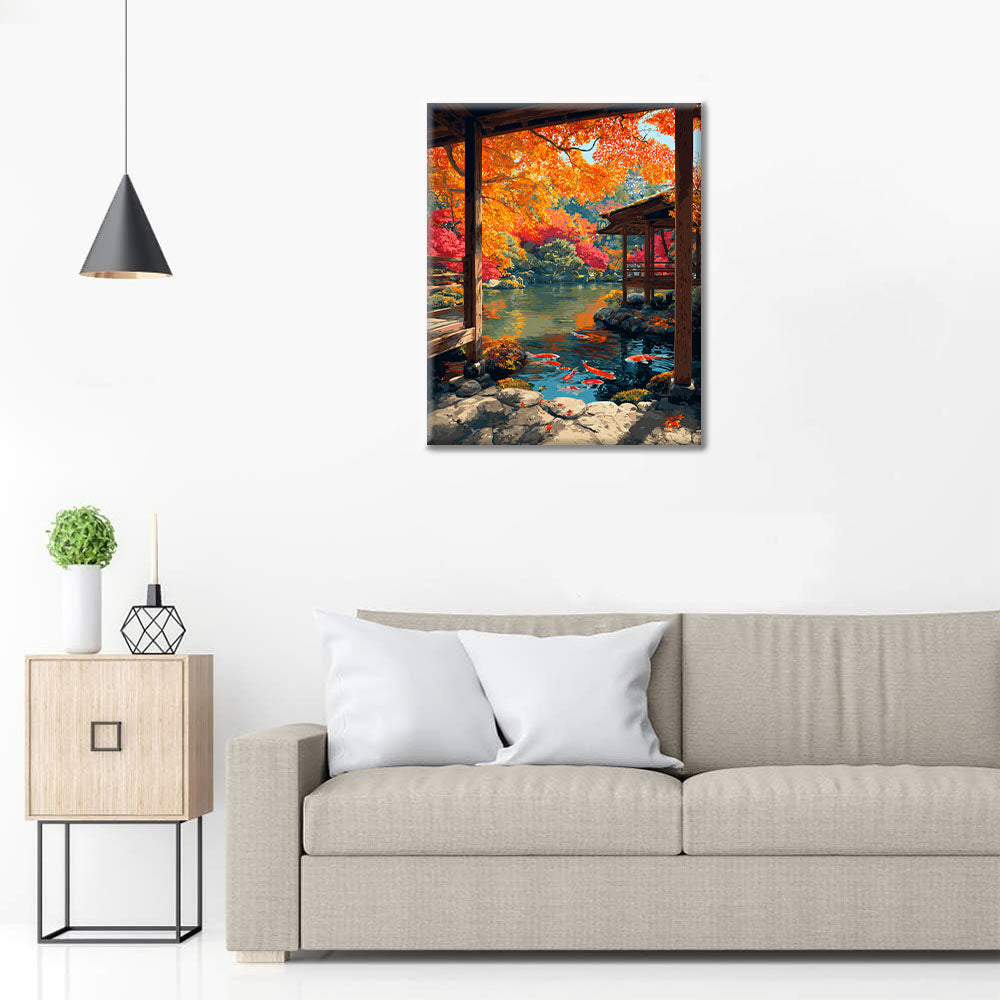 Herbstreflexionen - Malen nach Zahlen