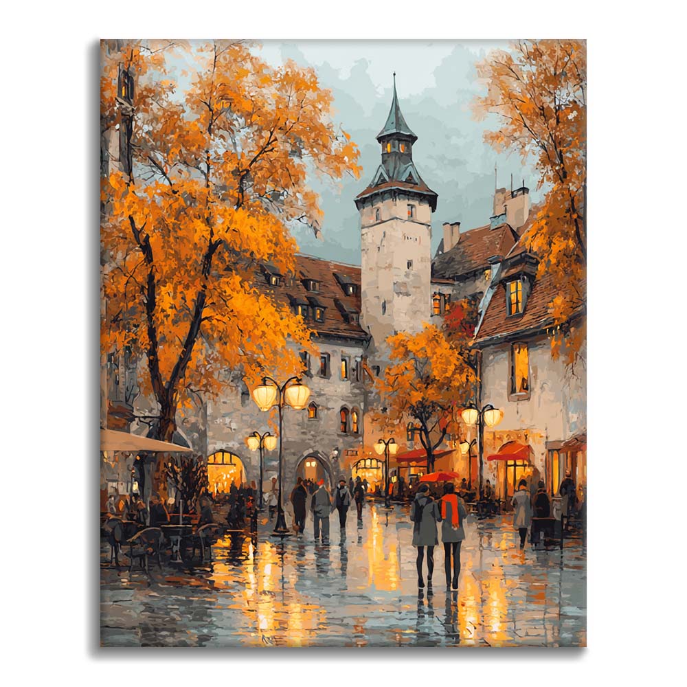 Leafy Square - Malen nach Zahlen