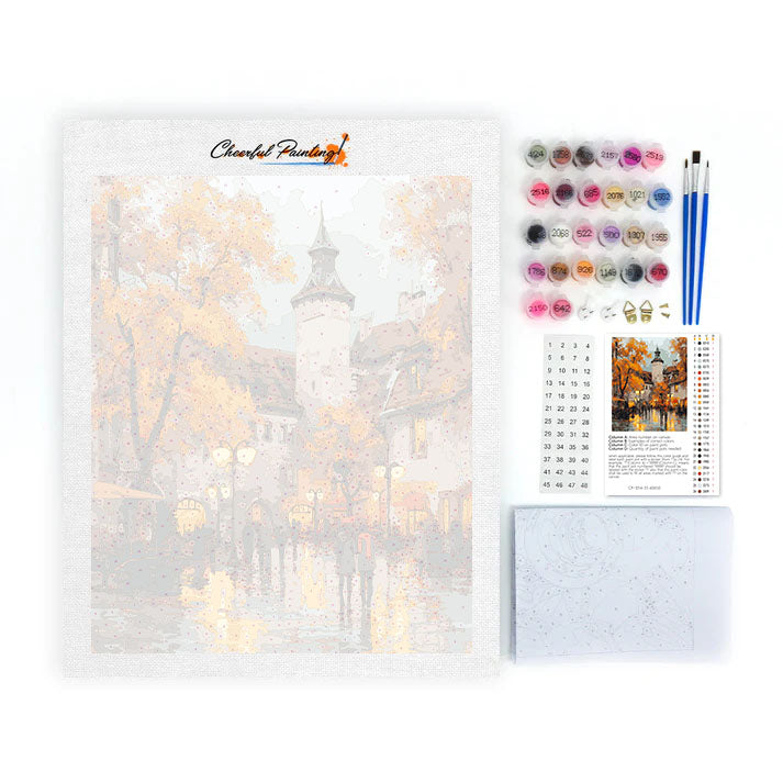 Leafy Square - Malen nach Zahlen