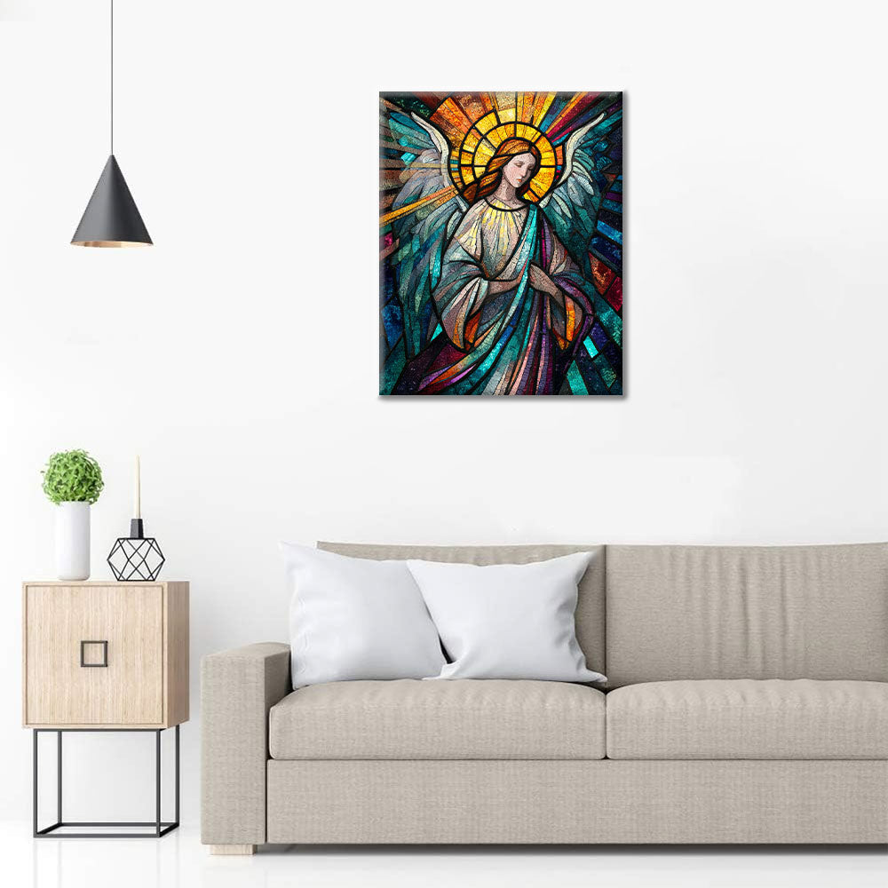 Mosaikengel - Malen nach Zahlen