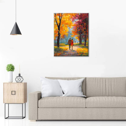 Romantischer Herbsttag - Malen nach Zahlen