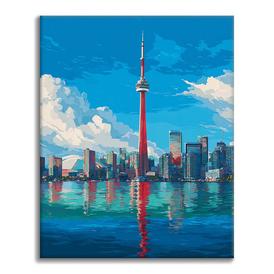 Toronto Skyline - Malen nach Zahlen