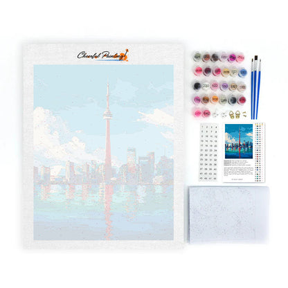 Toronto Skyline - Malen nach Zahlen