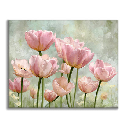 Eine Reihe Rosen – Malen nach Zahlen