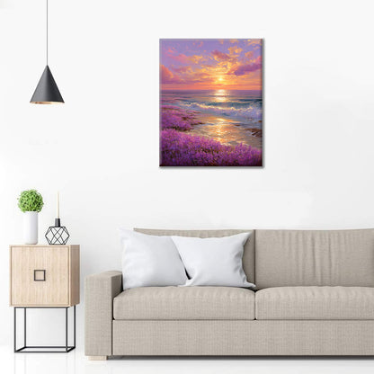 Blühender Horizont – Malen nach Zahlen