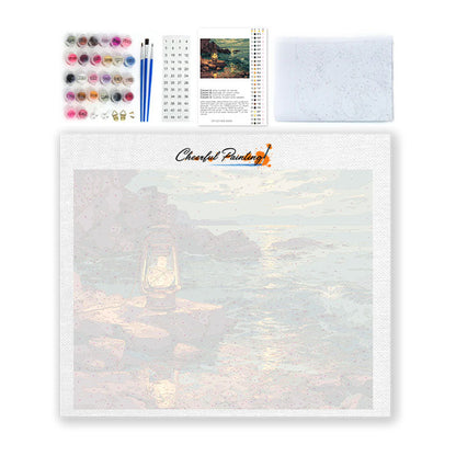 Küstenlaterne – Malen nach Zahlen