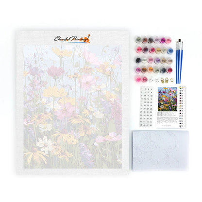 Bunte Blumen – Malen nach Zahlen