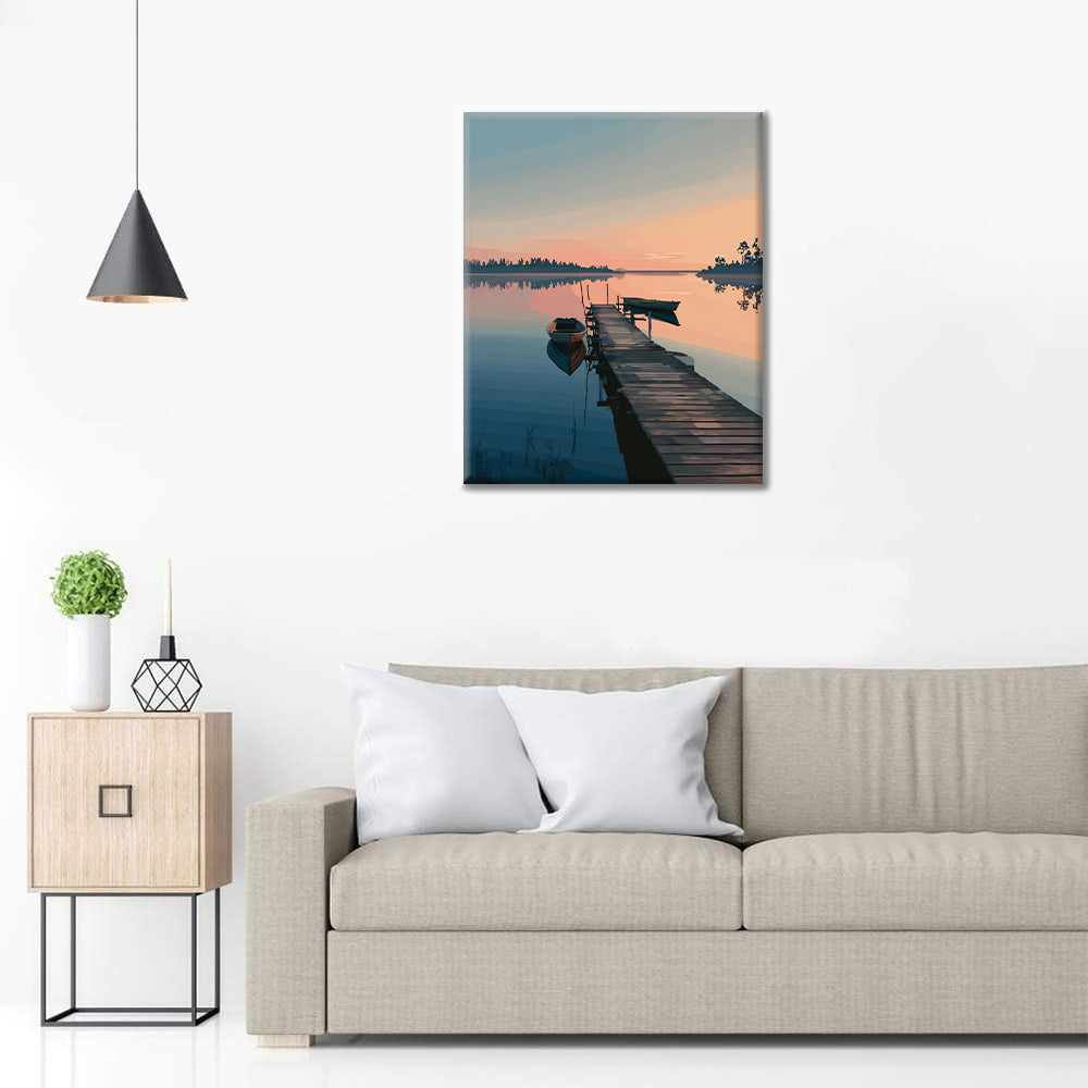 Seebrücke – Malen nach Zahlen