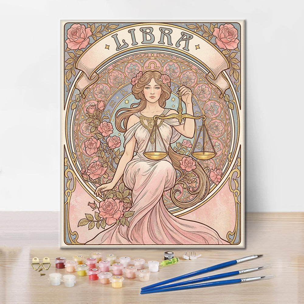 Waage – Malen nach Zahlen