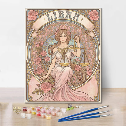 Waage – Malen nach Zahlen