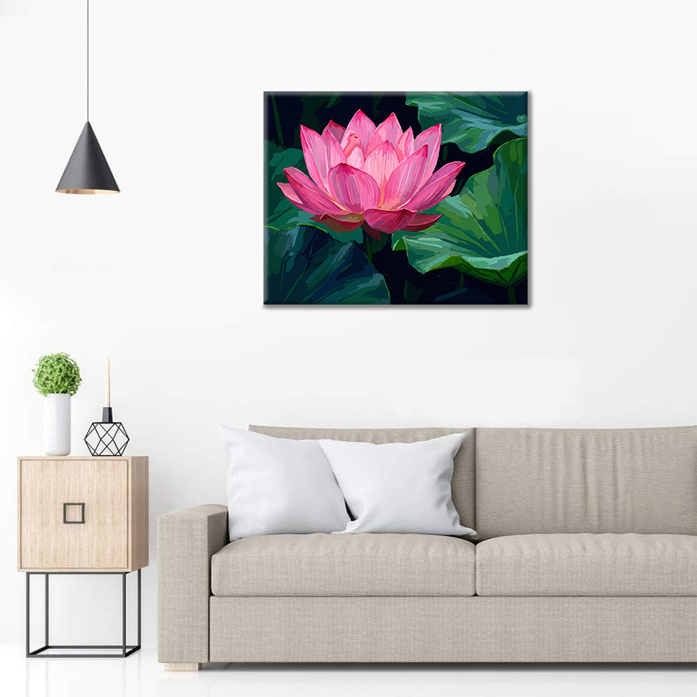 Lotusblüte – Malen nach Zahlen