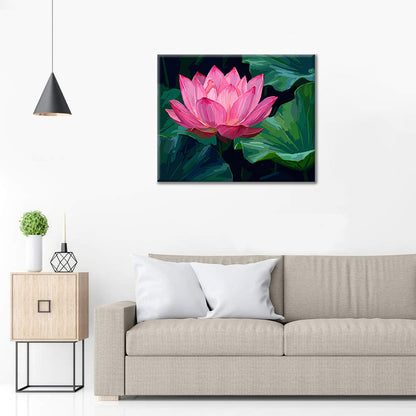 Lotusblüte – Malen nach Zahlen