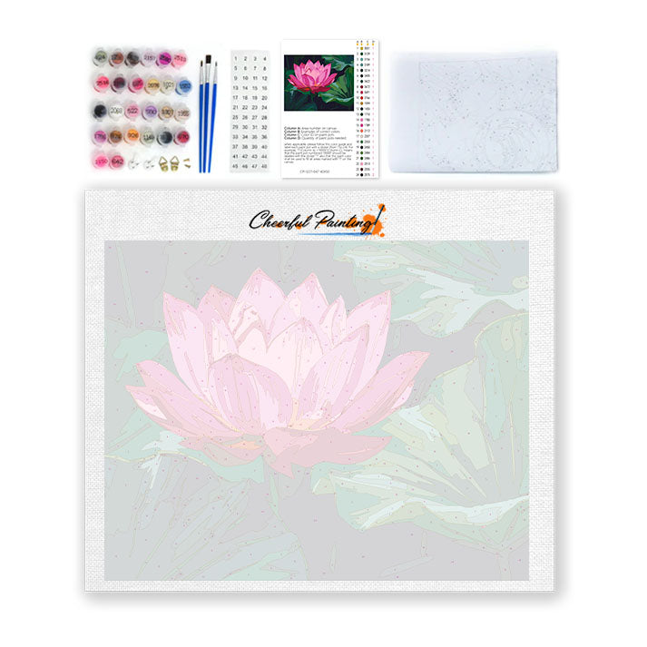 Lotusblüte – Malen nach Zahlen