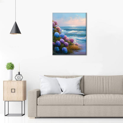 Pastellfarbene Gezeiten – Malen nach Zahlen