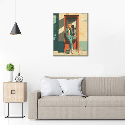 Telefonzelle – Malen nach Zahlen