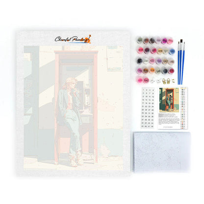 Telefonzelle – Malen nach Zahlen